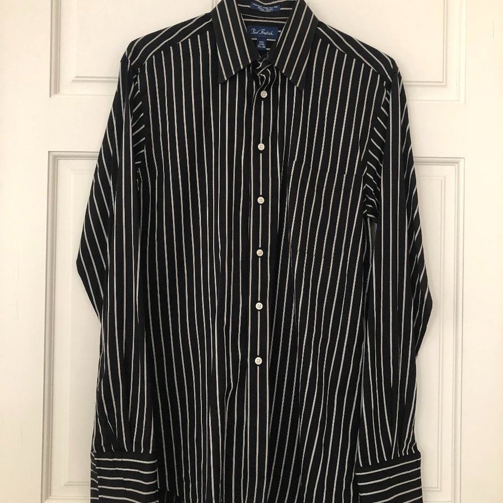 Paul Fredrick Cuff Link Shirt | 15 1/2 - 36